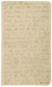 Autograph sledging note to Charles Royds, 2pp., in pencil, 203 x 122mm (Albert Borlase, second in