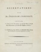 Observations upon Mr. Sheridan`s Pamphlet intitled,  ( Major   John)   Observations upon Mr.