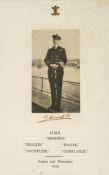 Portrait of the prince in naval uniform, stamped signature "Edward P"  ( King of Great Britain and
