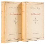 Hesse (Hermann) - Das Glasperlenspiel, 2 vol.,   first edition ,   printed slip, ownership