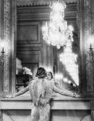 Alfred Eisenstaedt (1898-1995) - Model Looking in Huge Mirror of Paris Fashion Designer Edward