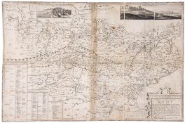 Symonson (Philip) - A New Description of Kent, inset views of Rye and Dover Castle, upper left and