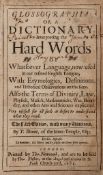 Blount (Thomas) -  Glossographia: Or a Dictionary, Interpreting the Hard Words of Whatsoever