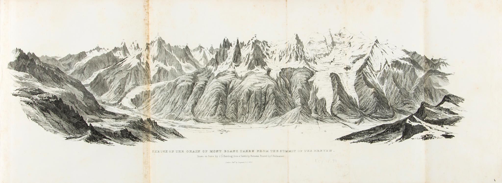 Auldjo (John) - Narrative of an Ascent to the Summit of Mont Blanc,  half title, lithographed