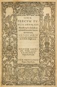 Latin. Liber Precum Publicarum, seu Ministerii Ecclesiasticae...  Latin.   Liber Precum Publicarum,