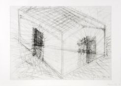 Bruce Nauman (b.1941) - House Divided etching with drypoint and roulette, 1983, signed and dated