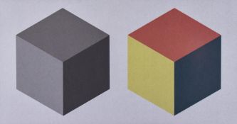 Sol LeWitt (1928-2007) - Two Cubes screenprint in colours, 1989, signed in pencil, numbered 138/150,