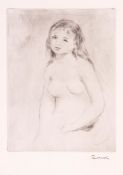 Pierre-Auguste Renoir (1841-1919) - Etude pour une baigneuse (d.16) drypoint, circa 1906, with the