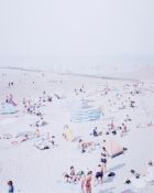 Massimo Vitali (b.1944) - Untitled (Viareggio, Beach Scene) offset lithograph printed in colours,