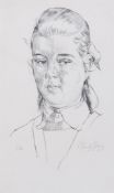 Stanley Spencer (1891-1959) - Portrait of Carolyn Pullan lithograph, 1955, signed and dated in