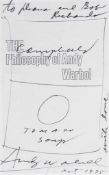 Andy Warhol (1928-1987) - Campbell`s Soup Can (The Philosophy of Andy Warhol) pen and ink on