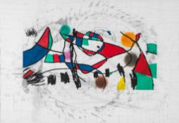 Joan Miró (1893-1983) - Gravures pour une Exposition (d.606) aquatint printed in colours, 1973,