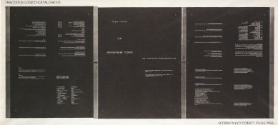 Marcel Broodthaers (1924-1976) - Tractatus logico-catalogicus (J.6) offset-lithograph, 1972,