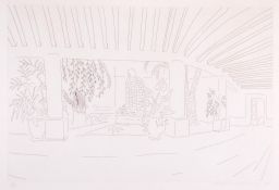 David Hockney (b.1937) - Mexican Hotel Garden (t.256) etching, 1984, signed and dated in pencil,