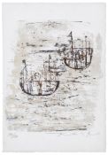 Zao Wou-Ki (1921-2013) - Les Petits Bateaux (a.86) lithograph printed in colours, 1953, signed in
