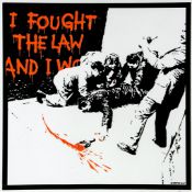 Banksy (b.1974) - I Fought the Law screenprint in colours, 2004, numbered 335/500, published by