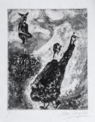 Marc Chagall (1887-1985) - Pl.71, Le Charlatan from, Les Fables de la Fontaine; etching, 1927/30,