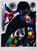 Joan Miró (1893-1983) - from, San Lazzaro et Ses Amis (m.1080) lithograph printed in colours,