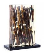 Arman (1928-2005) - Waiting to Exhale accumulation of cigars embedded in epoxy resin, 1997,