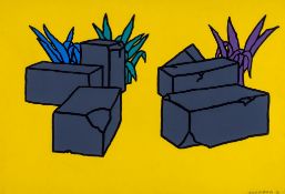 Patrick Caulfield (1936-2005) - Ruins (c.1) screenprint in colours, 1964, signed and dated in