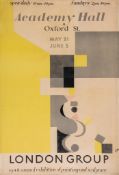 Victor Pasmore (1908-1998) - London Group the rare lithographic poster printed in colours, 1948,