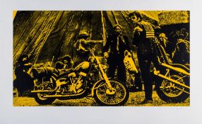 Russell Young (b.1960) - Easy Rider (Yellow) screenprint in colours, 2007, signed in pencil,