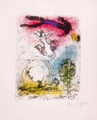 Marc Chagall (1887-1985) - La Poesie (m.898) lithograph printed in colours, signed and inscribed