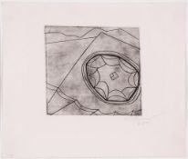 Ben Nicholson (1894-1982) - Olympic Fragment etching printed with a delicate plate tone, 1965,