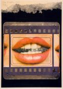 Joe Tilson (b.1928) - Transparency Clip-o-Matic Lips screenprint with collage in colours, 1967,