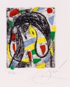 Joan Miró (1893-1983) - La Révolte des Caractères (d.IV.1171) etching with aquatint printed in