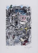Marc Chagall (1887-1985) - La Passion (m.736) lithograph printed in colours, 1975, signed in pencil,