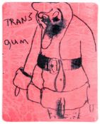 Paul McCarthy (b.1945) - Trans  Gum monoscreenprint on chewing gum, 2001 ,  signed, dated and