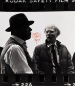 Zoa and Joseph Beuys - Joseph Beuys and Andy Warhol gelatin silver print, signed by Beuys and Zoa,