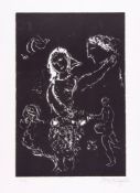 Marc Chagall (1887-1985) - White on Black (m.682) lithograph, 1972, signed in pencil, numbered 26/