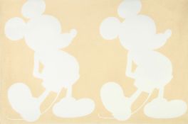 Andy Warhol (1928-1987) - Double Mickey Mouse (f.&s.IIA.269) the unique screenprint in cream with