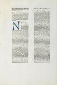 A Leaf from the Letters of St.Jerome First Printed by Sixtus Reissinger  (Bennett,