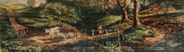Fore-Edge Painting.- Wurtz (A.) - A History of Chemical Theory...,  contemporary pictorial calf,