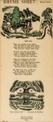 Poetry Bookshop. - Rhyme Sheets, Second Series, Nos.1-24, [  a complete set  ] ,   most with