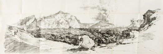 Auldjo (John) - Sketches of Vesuvius,  hand-coloured lithographed map and 16 lithographed plates (