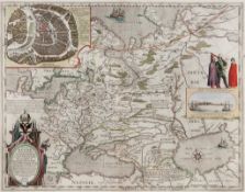 Blaeu (Johan and Willem) - Tabula Russiae ... M.DC.XIIII, map showing Russia, with inset plan of