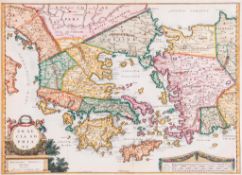 Greece.- Aa (Pieter van der) - Graecia Sophiani, classical map of Greece and the Near East after