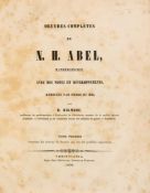 Abel (Niels Henrik) - Oeuvres Complètes..., 2 vol.,   first edition,  foxing, contemporary red