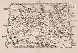 Fries (Laurent) - Asia Tabula Quinta, ptolemaic map of Persia and Mesopotamia,   woodcut map, 305
