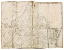 Jefferson (Thomas) - Notes on the State of Virginia,  "8th American edition", folding engraved map