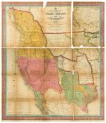 Mitchell (S. Augustus) - A New Map of Texas, Oregon and California, with the regions adjoining,
