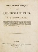 Essai Philosophique sur les Probabilités, first edition, half-title  (Pierre-Simon,  Marquis de  )