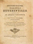 Euler (Leonhard) - Institutiones Calculi Differentialis  cum eius Usu in Analysi Finitorum ac