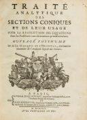 Traite analytique des sections coniques et de leur usage pour la resolution...  ( Guillaume Francois