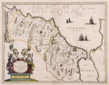 Mercator (Gerard) and Jodocus Hondius - Fessæ et Marocchi Regna, Morocco with inset view of the