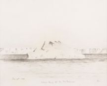 Tilted Berg seen off the Ice Barrier , Jan  ( Lieutenant   Charles William Rawson)     Tilted Berg